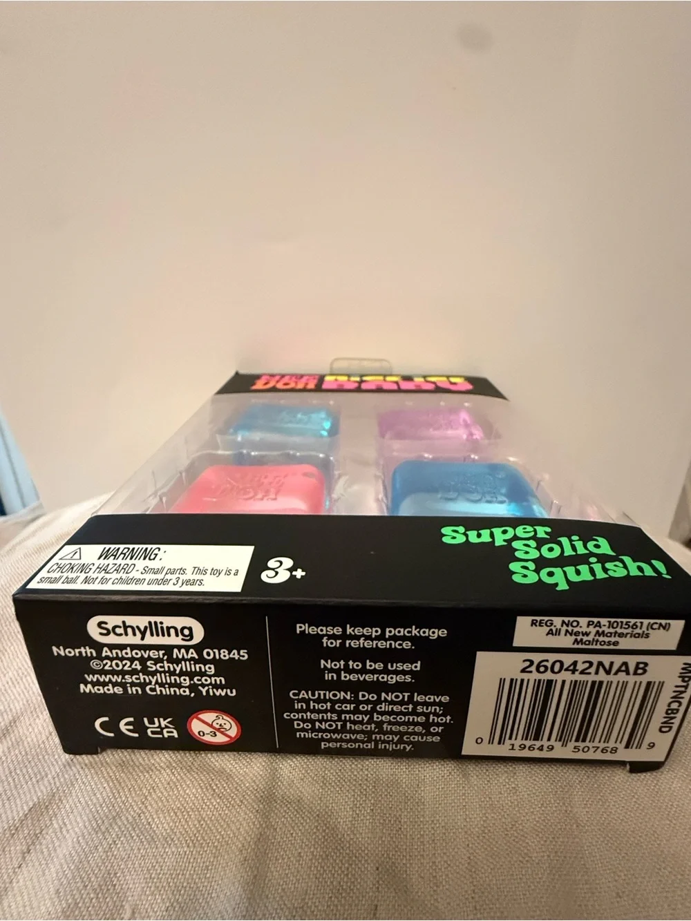 Nee Doh Nice Ice Baby Squishy Ice Cube Toy - Pink & Blue